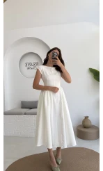 Daphne Elbise - Beyaz - 2596