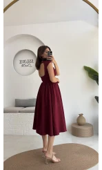 Daphne Elbise - Bordo - 2596