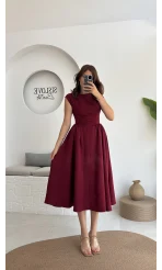 Daphne Elbise - Bordo - 2596