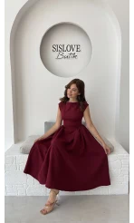 Daphne Elbise - Bordo - 2596