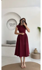 Daphne Elbise - Bordo - 2596