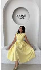 Daphne Elbise - Sarı - 2596