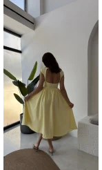 Daphne Elbise - Sarı - 2596