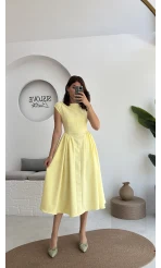 Daphne Elbise - Sarı - 2596