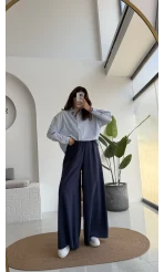 Darwin Lastikli Modal Pantolon - Lacivert - Kod: 50979