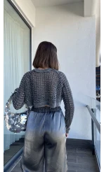 Delly Yıkamalı Crop