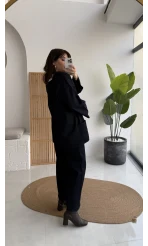 Denim Kimona Takım - Lacivert - Kod: 8639