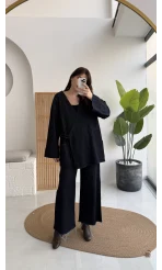 Denim Kimona Takım - Lacivert - Kod: 8639