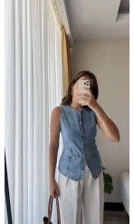Denim Yelek