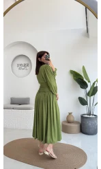 Deniz Kabuklu Etek Takım Yeşil