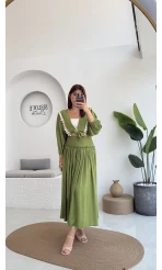 Deniz Kabuklu Etek Takım Yeşil