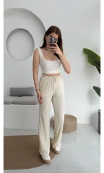 Dep Bürümcük Pantolon Krem