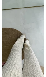 Dep Bürümcük Pantolon Krem