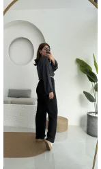 Dep Bürümcük Pantolon Siyah