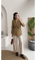 Dolph Kemer Detay Blazer Ceket - Haki - Kod: 4162