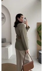 Dolph Kemer Detay Blazer Ceket - Mint - Kod: 4162