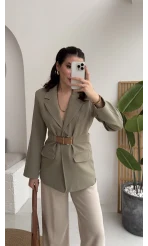 Dolph Kemer Detay Blazer Ceket - Mint - Kod: 4162