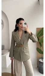 Dolph Kemer Detay Blazer Ceket - Mint - Kod: 4162