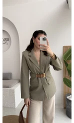 Dolph Kemer Detay Blazer Ceket - Mint - Kod: 4162