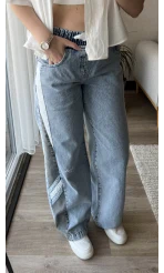 Düşük Bel Detaylı Jean