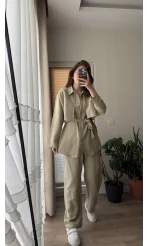 Ed Kuşaklı Pantolon Haki Takım - Kec - 51835