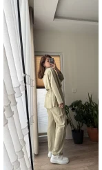 Ed Kuşaklı Pantolon Haki Takım - Kec - 51835