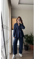 Ed Kuşaklı Pantolon Lacivert Takım - Kec - 51835