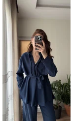 Ed Kuşaklı Pantolon Lacivert Takım - Kec - 51835