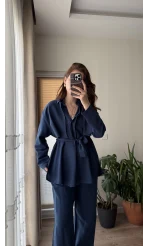 Ed Kuşaklı Pantolon Lacivert Takım - Kec - 51835