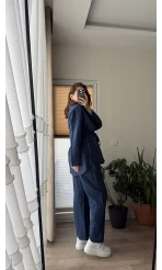 Ed Kuşaklı Pantolon Lacivert Takım - Kec - 51835