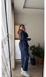 Ed Kuşaklı Pantolon Lacivert Takım - Kec - 51835