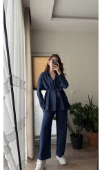 Ed Kuşaklı Pantolon Lacivert Takım - Kec - 51835