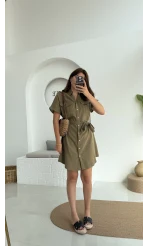 ELBİSE Flam Elbise - Haki