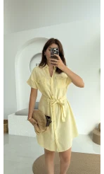 ELBİSE Flam Elbise - Sarı