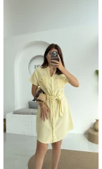 ELBİSE Flam Elbise - Sarı