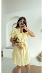 ELBİSE Flam Elbise - Sarı