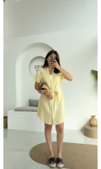 ELBİSE Flam Elbise - Sarı