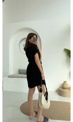 ELBİSE Flam Elbise - Siyah