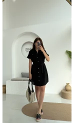 ELBİSE Flam Elbise - Siyah