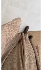 Eleanor Asimetrik Kesim Saten Etek - Camel - Kod: 3362