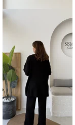 Eliora Çift Bağcıklı Triko Takım - Siyah