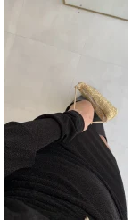 Elisha Siyah Simli Aksesuar Detaylı Kayık Yaka Kısa Elbise