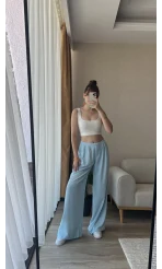 Elit Bol Palazzo Bebe Mavisi Pantolon