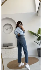 Ely Mavi Straight Fit Jean Pantolon - Kod: 726