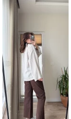 Fast Çizgi Detay Gömlek Gri (KOD:4956)