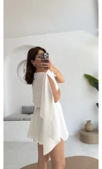 Fera Bluz Şort Takım - Beyaz - 8017