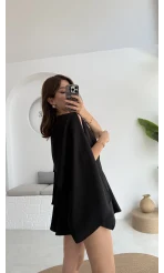 Fera Bluz Şort Takım - Siyah - 8017