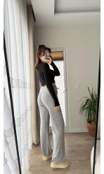 Fitili Triko Eşofman Altı Gri