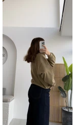 Fitilli Sweat - Toprak - Kod: 1053