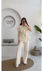 Flam Taş Keten Takım